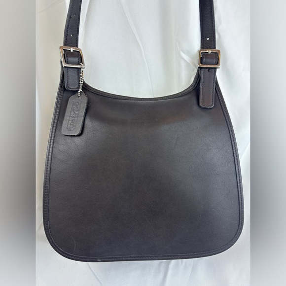 Coach Handbags - Vintage Coach Saddle Flap Crossbody Leather Shoulder Bag Purse slim flap bag